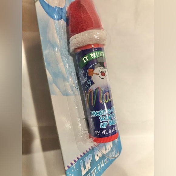 3pack Santa hat Elf on the Shelf, Snoopy & Frosty the snowman flavored lip balms - Picture 4 of 11